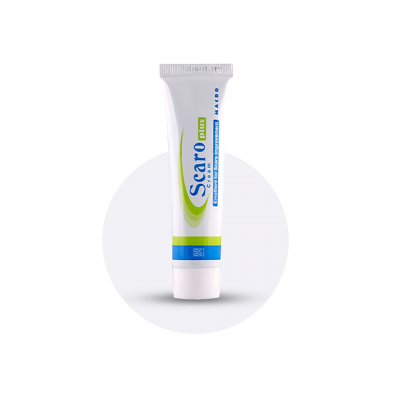Scaro Plus Cream ( Silicon Fluid + Polydimethylsiloxane Copolyol + Deodorized Onion Extract + Vitamin E + Vitamin A + Olive Oil + Almond Oil + Titanium Dioxide ) 50 gm